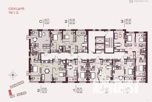 2-к квартира, вторичка, 65м2, 2/25 этаж