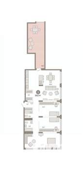 3-к квартира, вторичка, 153м2, 8/8 этаж