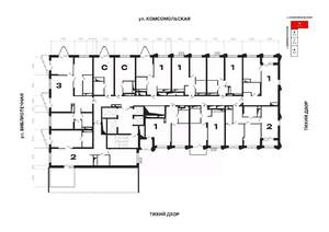 2-к квартира, вторичка, 58м2, 18/25 этаж