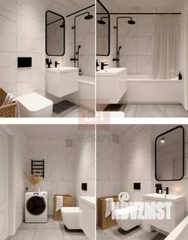 2-к квартира, строящийся дом, 58м2, 20/25 этаж