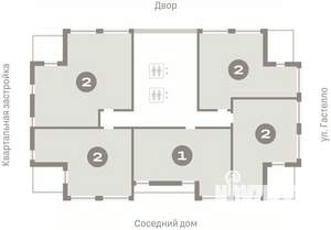 2-к квартира, вторичка, 58м2, 16/16 этаж