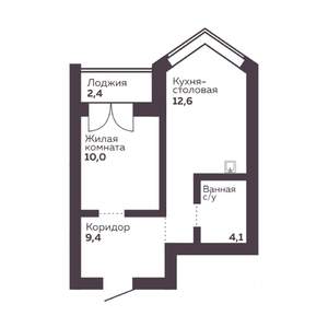 1-к квартира, вторичка, 36м2, 3/30 этаж