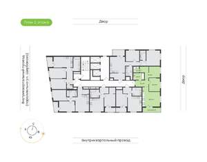 2-к квартира, вторичка, 65м2, 2/24 этаж