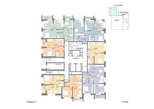 1-к квартира, вторичка, 44м2, 4/25 этаж