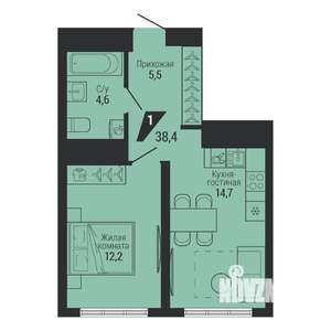 1-к квартира, вторичка, 38м2, 30/31 этаж