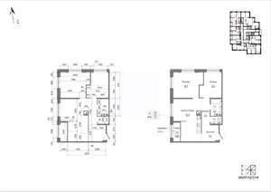 2-к квартира, вторичка, 73м2, 6/26 этаж