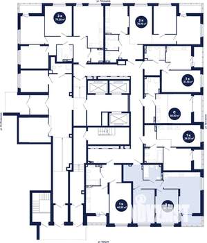 2-к квартира, сданный дом, 64м2, 1/21 этаж