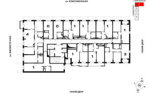 1-к квартира, вторичка, 46м2, 8/25 этаж