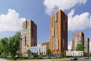 1-к квартира, строящийся дом, 46м2, 9/30 этаж