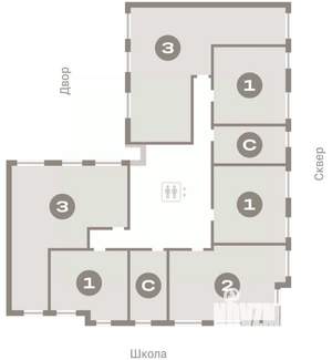 1-к квартира, вторичка, 39м2, 5/9 этаж