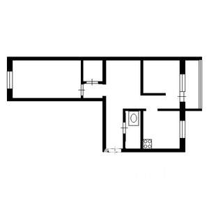 2-к квартира, вторичка, 51м2, 9/9 этаж