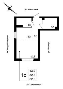Студия квартира, вторичка, 32м2, 9/24 этаж