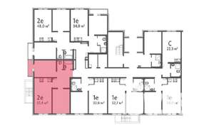 2-к квартира, вторичка, 51м2, 1/8 этаж