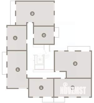 1-к квартира, вторичка, 56м2, 9/9 этаж