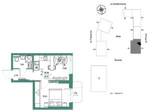 2-к квартира, вторичка, 31м2, 2/24 этаж
