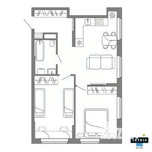 3-к квартира, вторичка, 61м2, 14/32 этаж