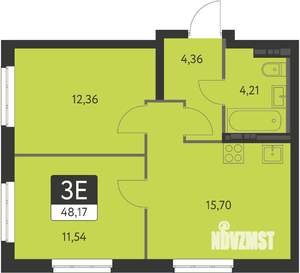 2-к квартира, вторичка, 48м2, 7/31 этаж