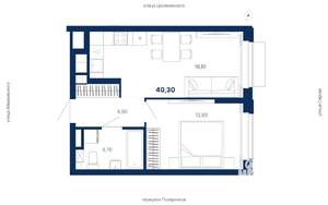 1-к квартира, вторичка, 40м2, 6/29 этаж