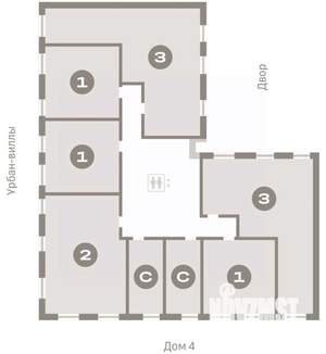 1-к квартира, вторичка, 45м2, 4/7 этаж