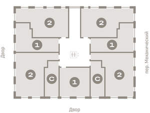 2-к квартира, вторичка, 71м2, 4/8 этаж