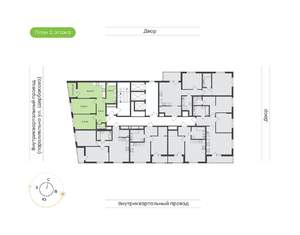 2-к квартира, вторичка, 59м2, 2/24 этаж