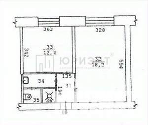 1-к квартира, вторичка, 40м2, 1/9 этаж