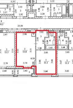 1-к квартира, вторичка, 34м2, 2/7 этаж