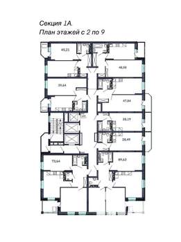 3-к квартира, строящийся дом, 90м2, 5/19 этаж