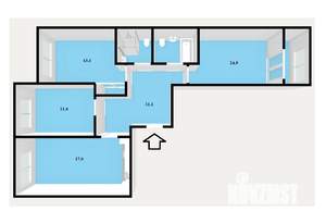 3-к квартира, вторичка, 75м2, 5/8 этаж