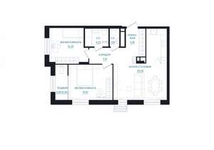 2-к квартира, вторичка, 72м2, 8/25 этаж