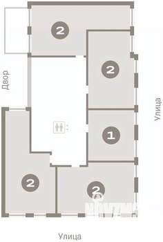 2-к квартира, вторичка, 57м2, 2/7 этаж