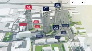 2-к квартира, вторичка, 71м2, 20/33 этаж