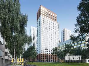 1-к квартира, строящийся дом, 54м2, 28/28 этаж