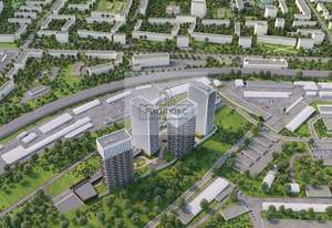1-к квартира, строящийся дом, 36м2, 10/31 этаж