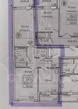 2-к квартира, вторичка, 62м2, 10/18 этаж