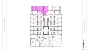 2-к квартира, вторичка, 54м2, 19/25 этаж
