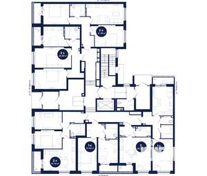 2-к квартира, сданный дом, 59м2, 1/21 этаж