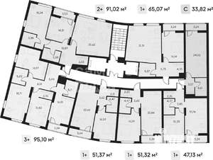 2-к квартира, вторичка, 88м2, 7/15 этаж