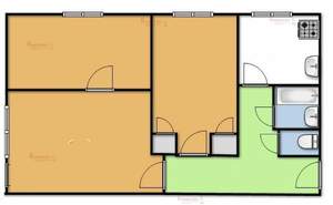 3-к квартира, вторичка, 60м2, 1/5 этаж