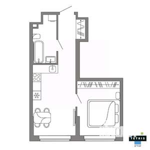 1-к квартира, вторичка, 35м2, 6/32 этаж