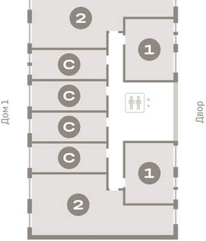 2-к квартира, вторичка, 77м2, 4/9 этаж