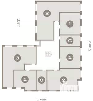 1-к квартира, вторичка, 39м2, 7/9 этаж