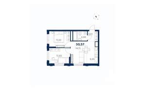 2-к квартира, вторичка, 51м2, 9/28 этаж