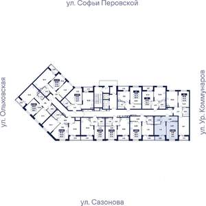 1-к квартира, вторичка, 40м2, 7/17 этаж