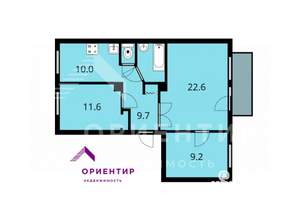3-к квартира, вторичка, 68м2, 3/3 этаж