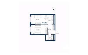 1-к квартира, вторичка, 45м2, 2/28 этаж