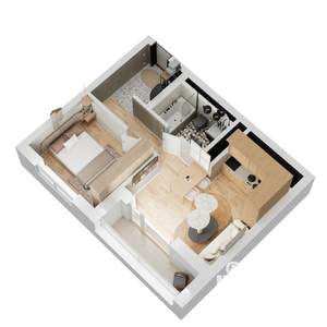 1-к квартира, вторичка, 37м2, 20/26 этаж