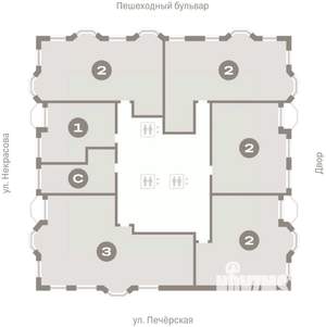 2-к квартира, вторичка, 92м2, 9/24 этаж