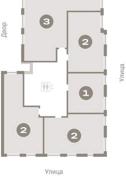 2-к квартира, вторичка, 68м2, 3/16 этаж
