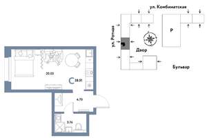 Студия квартира, вторичка, 29м2, 5/21 этаж